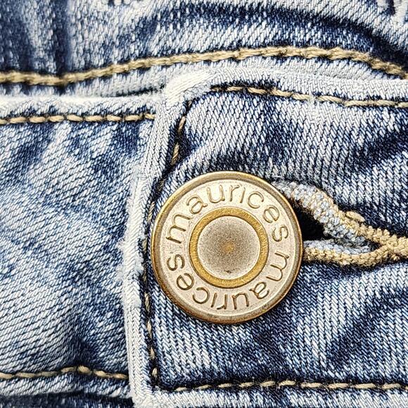 Maurices M Jeans Womens 18W Blue High Rise Curvy Slim Bootcut Stretch Casual - Picture 2 of 15